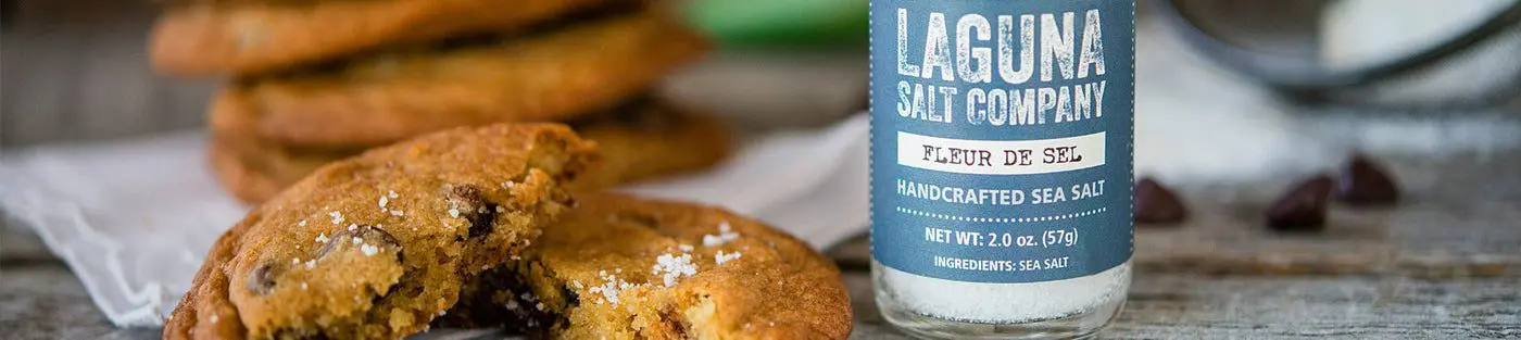 Cookies with Laguna Salt Company sea salt.